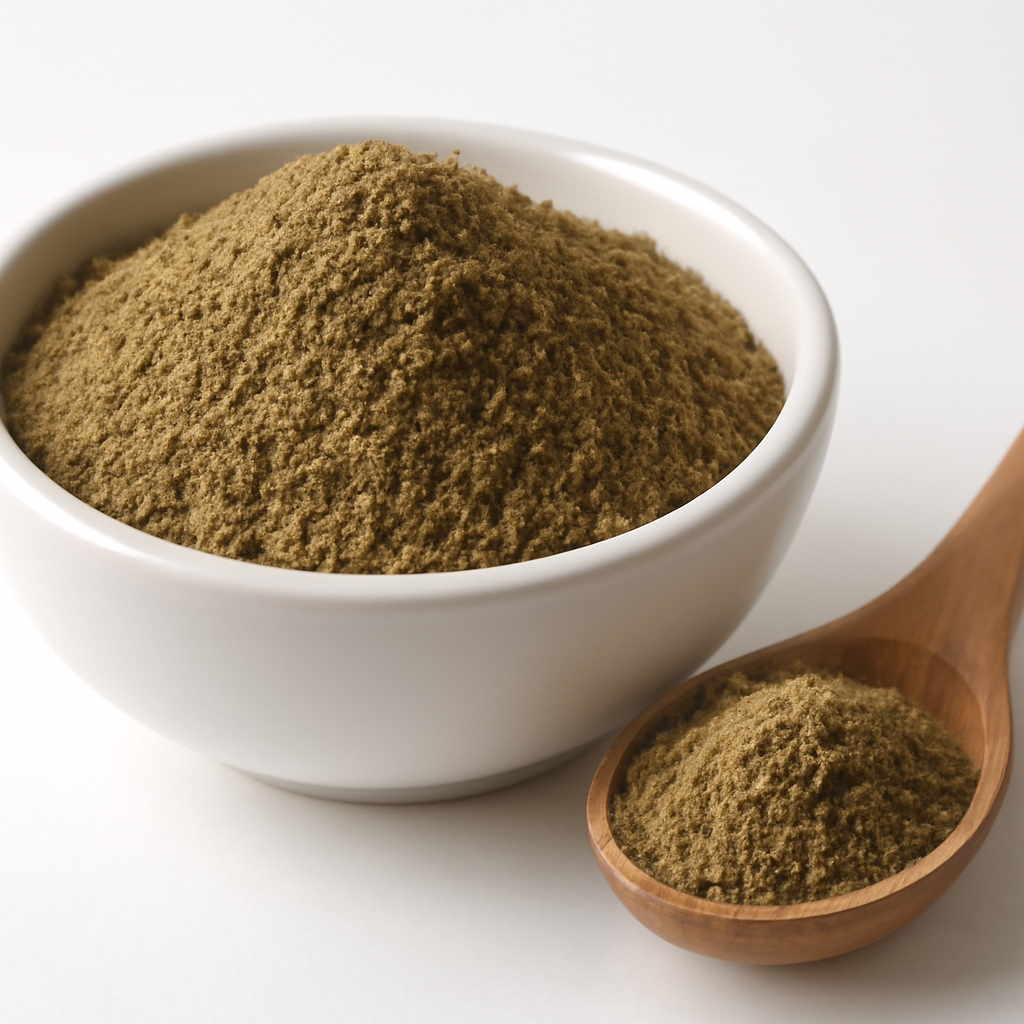 Damiana leaf, powder - finely milled powdered herb - Nayora Vital