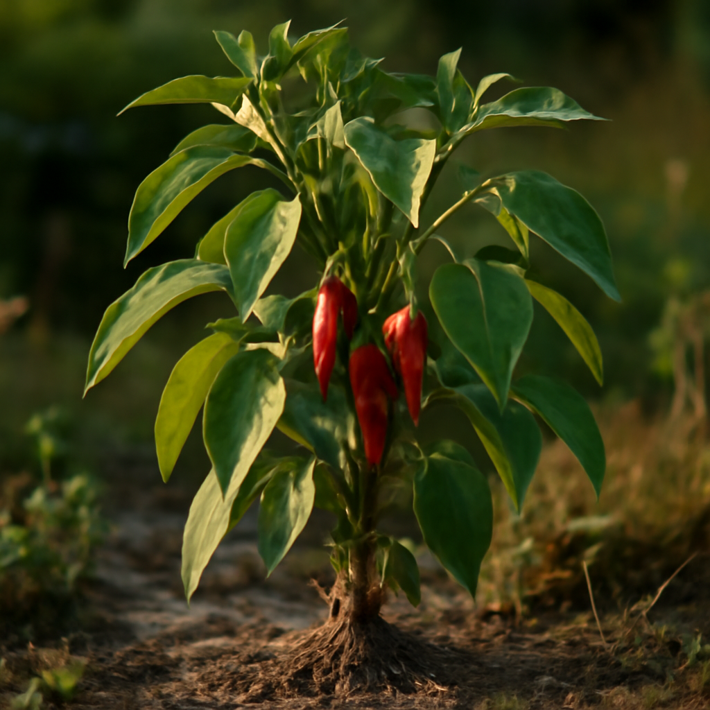 Cayenne, ground (30,000 HU) Organic - plant in natural habitat - Nayora Vital