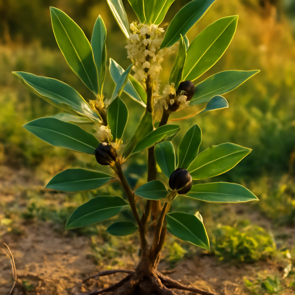 Bay leaf, c/s - plant in natural habitat - Nayora Vital