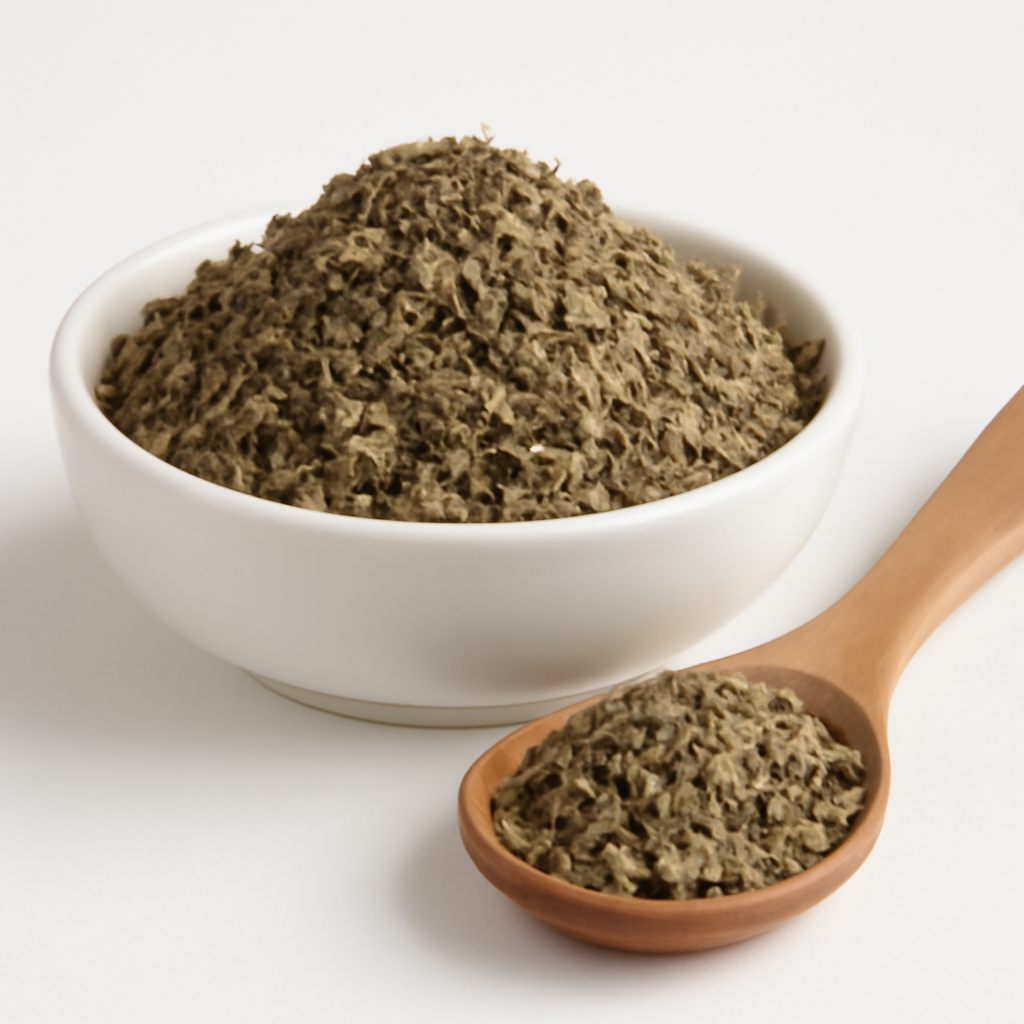 Basil, c/s Organic - dried cut and sifted leaves - Nayora Vital
