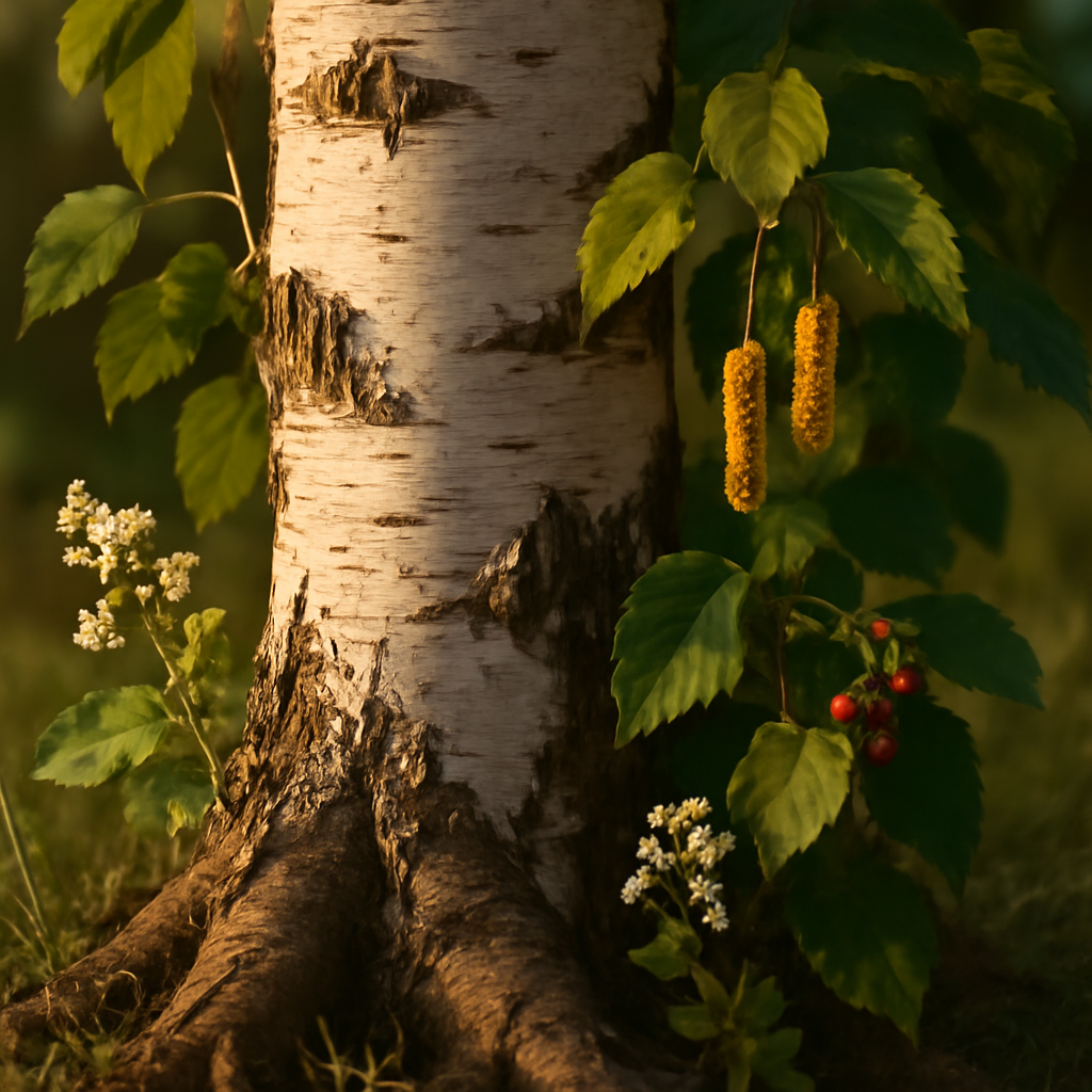 Birch bark, c/s - plant in natural habitat - Nayora Vital