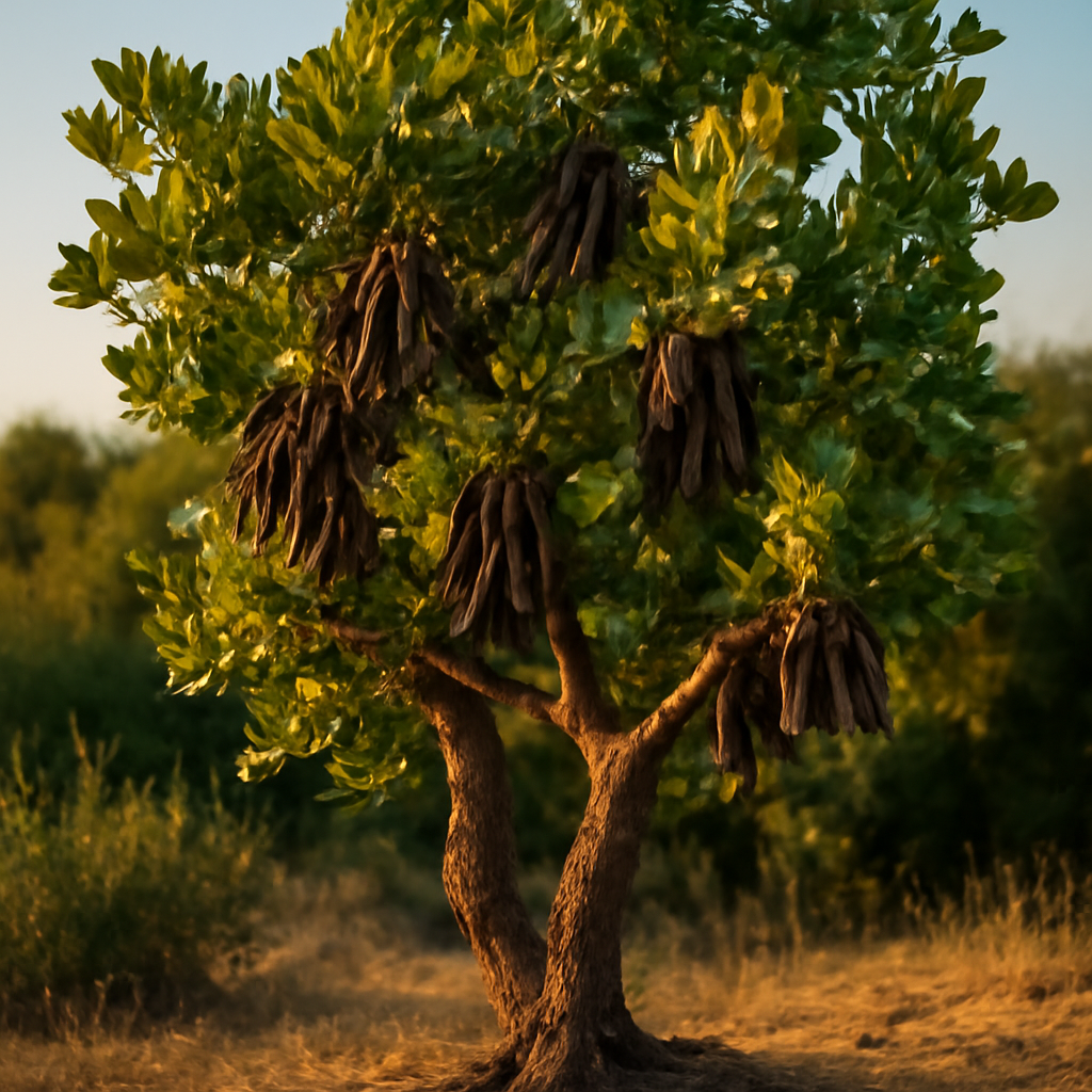 Carob roasted, powder - plant in natural habitat - Nayora Vital
