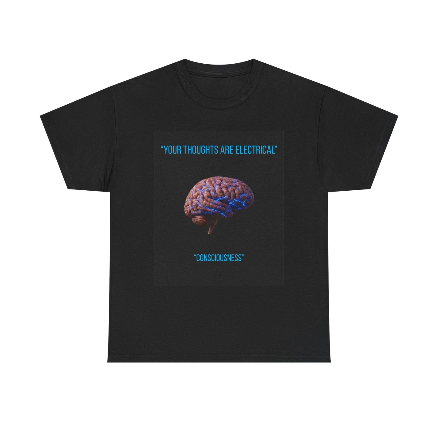Brainwave Graphic Tee — "Your Thoughts Are Electrical" Consciousness Shirt