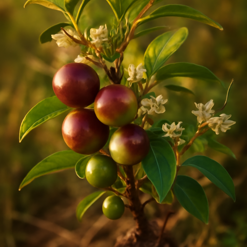 Camu Camu fruit, extract, powder - plant in natural habitat - Nayora Vital
