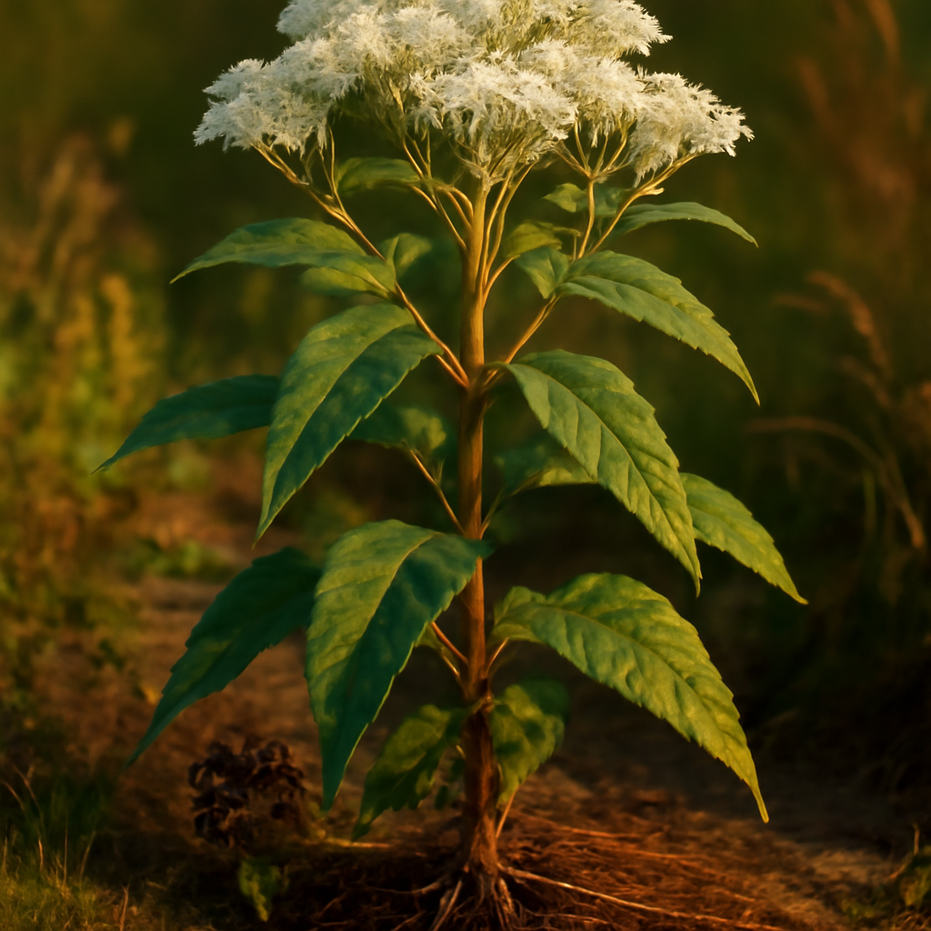 Boneset herb, powder - plant in natural habitat - Nayora Vital