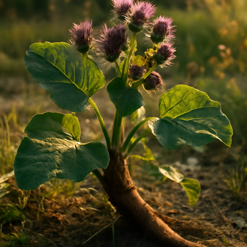 Burdock root, powder Organic - plant in natural habitat - Nayora Vital