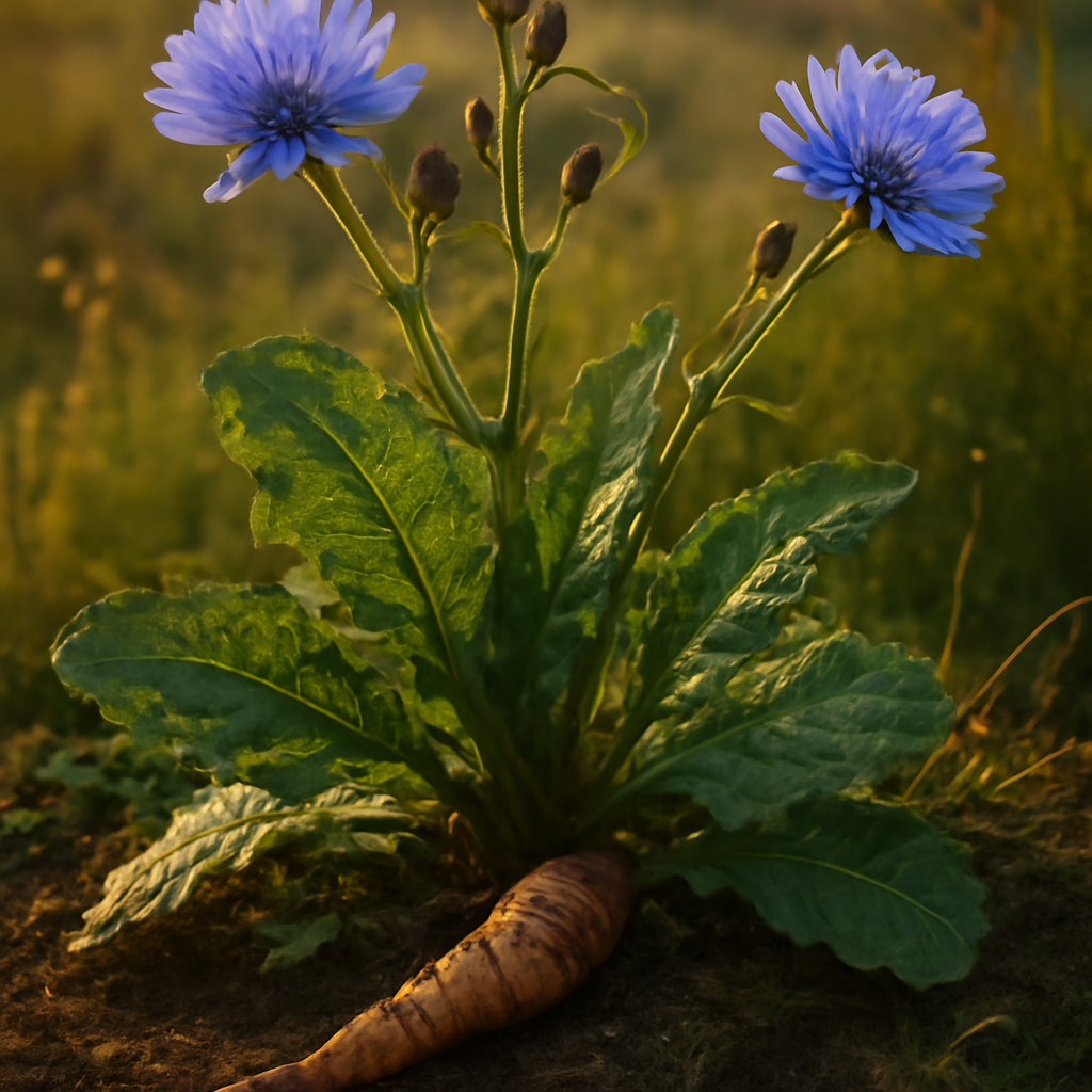 Chicory root roasted, granules, Organic - plant in natural habitat - Nayora Vital