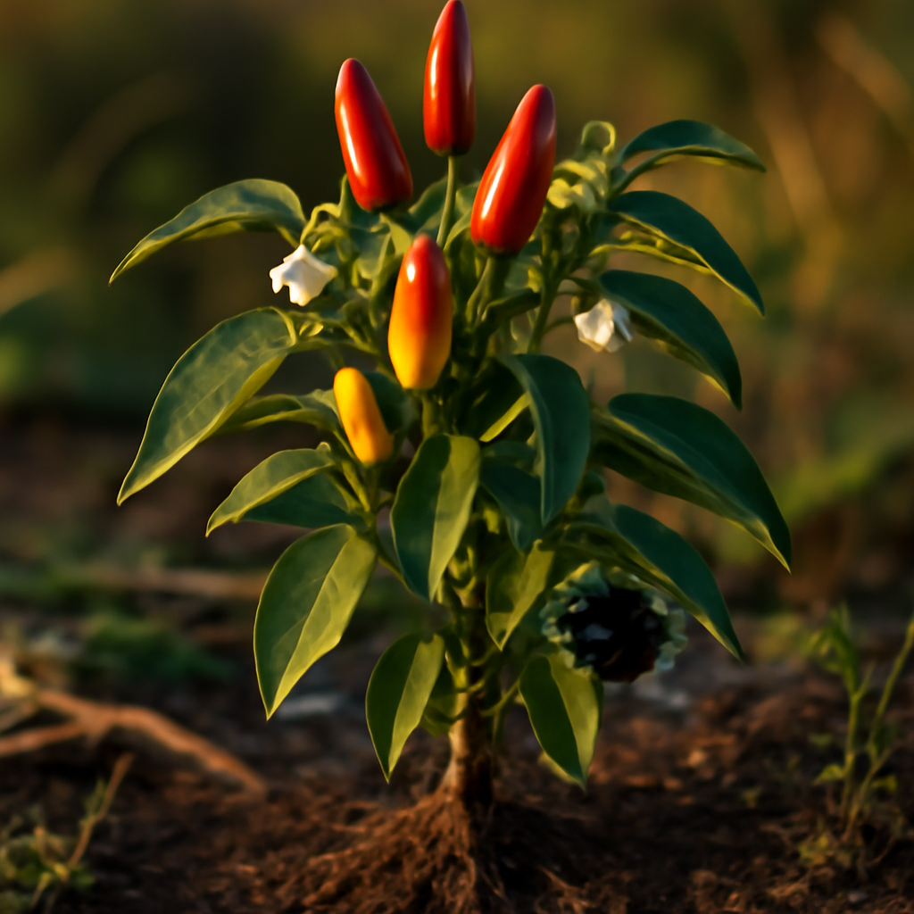 Chili peppers (crushed) - plant in natural habitat - Nayora Vital