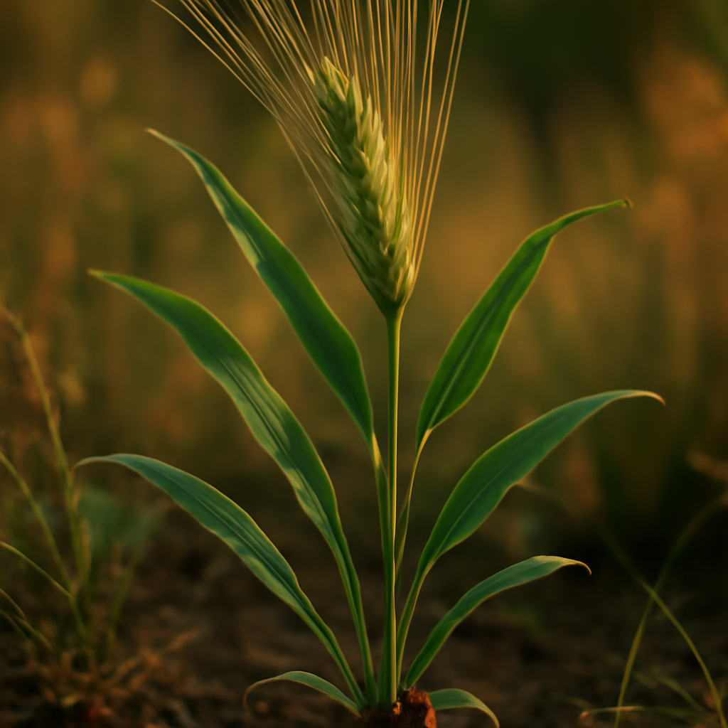 Barley grass, powder - plant in natural habitat - Nayora Vital