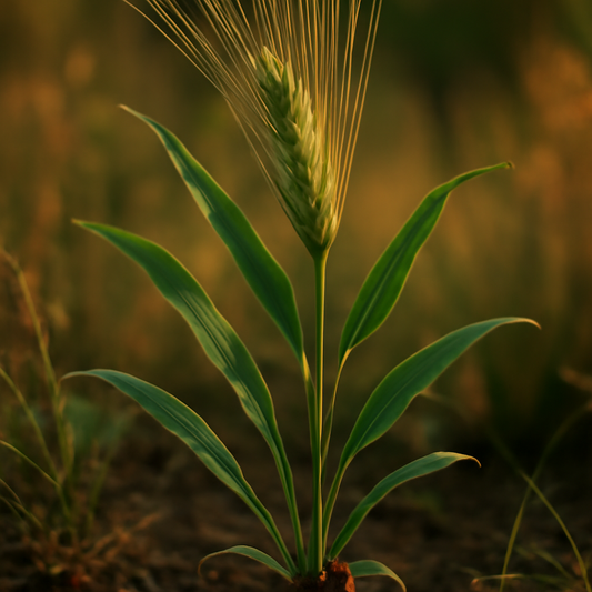 Barley grass, powder - plant in natural habitat - Nayora Vital