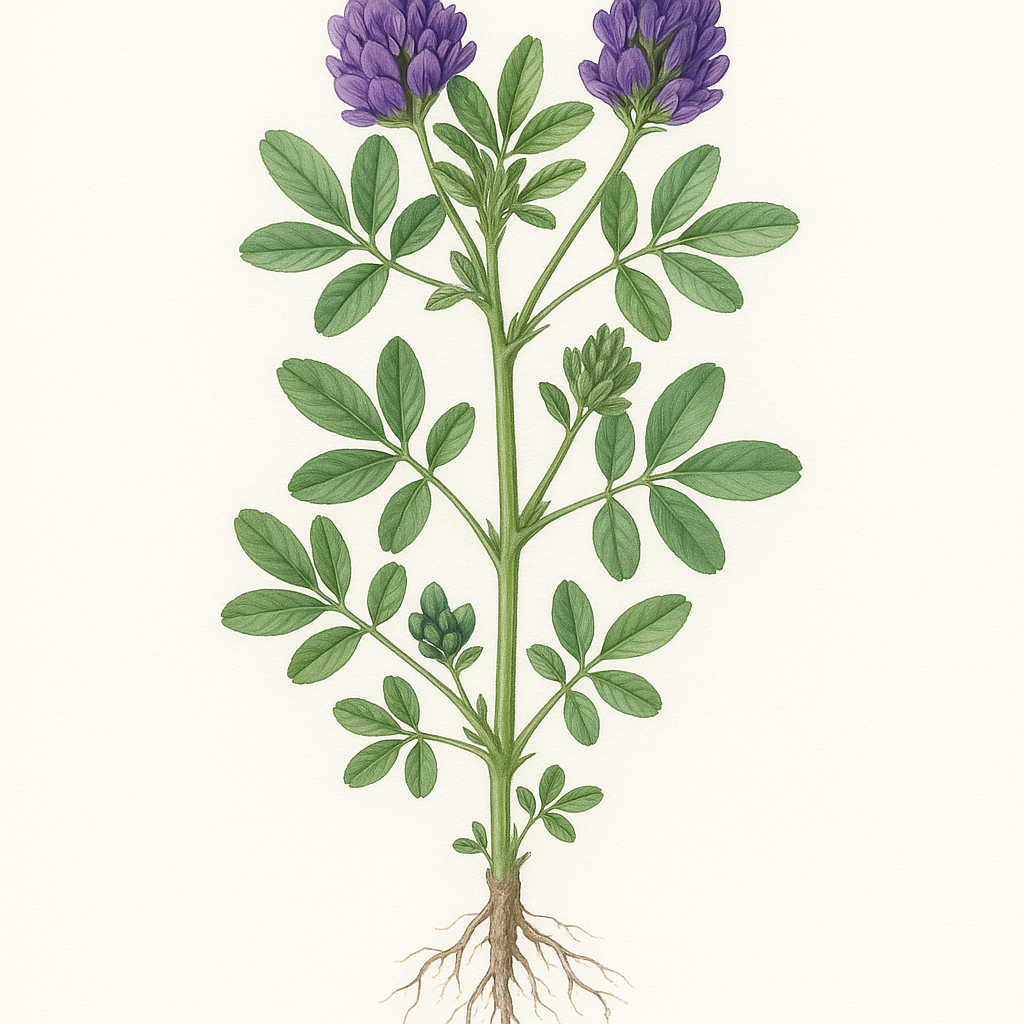 Alfalfa leaf, powder Organic - Nayora Vital