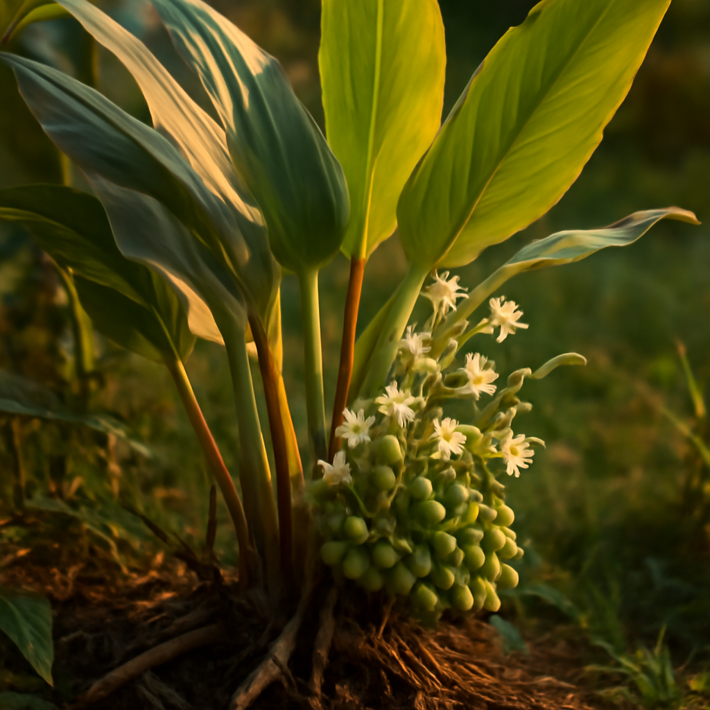 Cardamom (decorticated), whole - plant in natural habitat - Nayora Vital