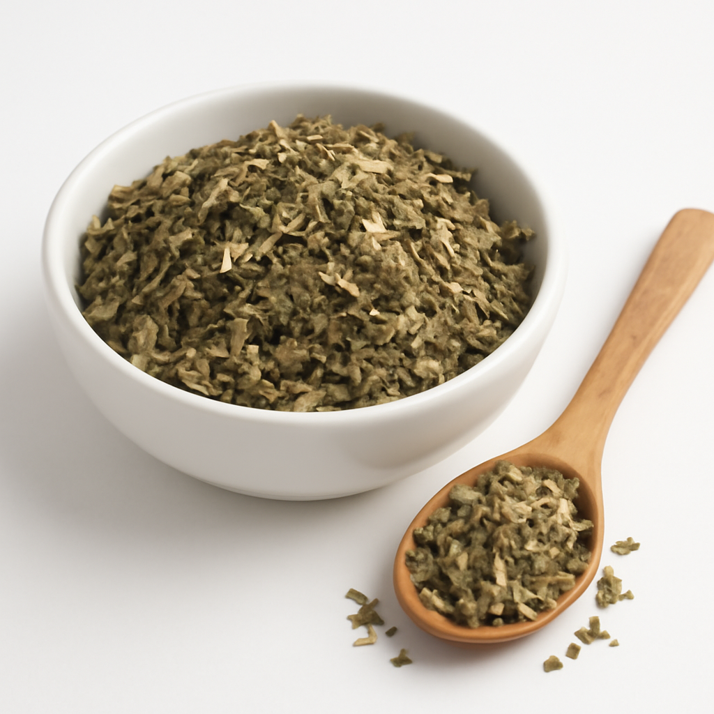 Burdock leaf, c/s - dried cut and sifted leaves - Nayora Vital