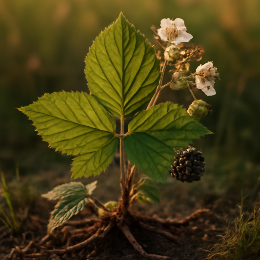 Blackberry leaf, c/s, wild crafted - plant in natural habitat - Nayora Vital