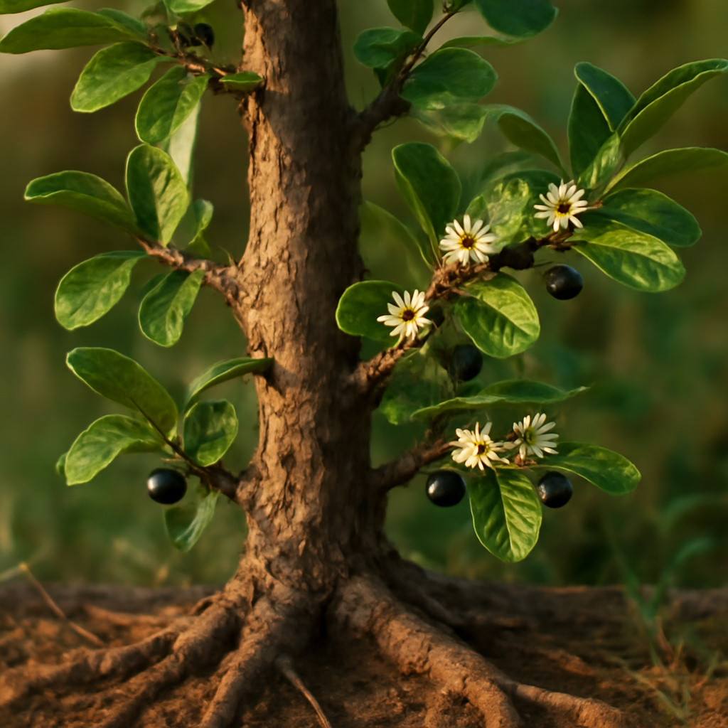 Buckthorn bark, powder - plant in natural habitat - Nayora Vital