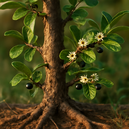 Buckthorn bark, powder - plant in natural habitat - Nayora Vital
