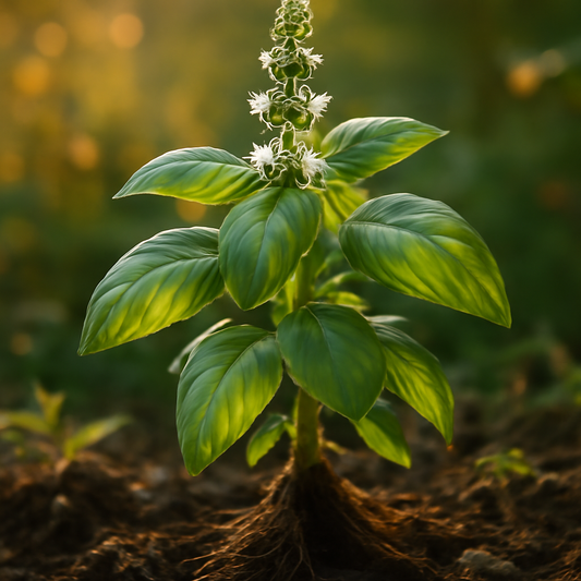 Basil, c/s Organic - plant in natural habitat - Nayora Vital