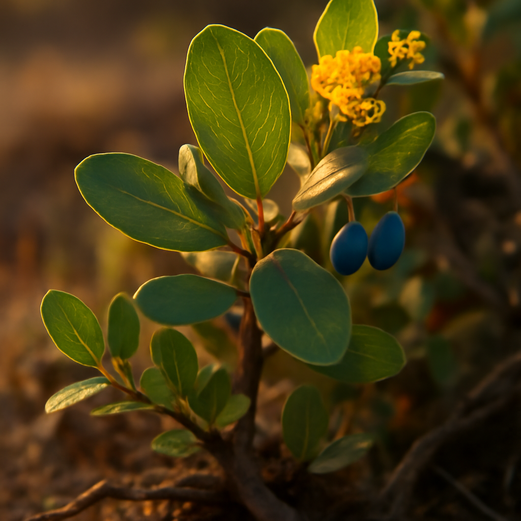 Chaparral leaf, powder, wild crafted - plant in natural habitat - Nayora Vital