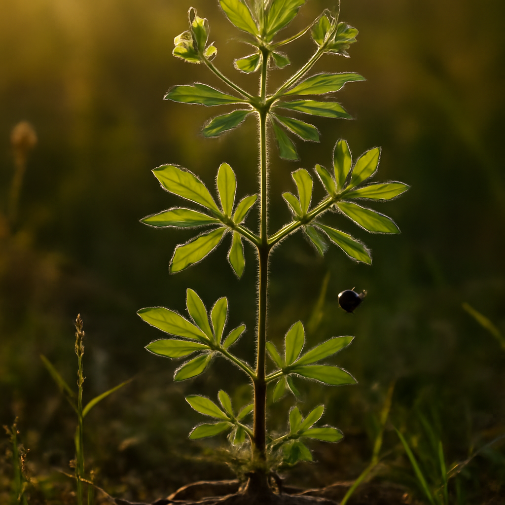 Cleavers herb, c/s, wild crafted - plant in natural habitat - Nayora Vital