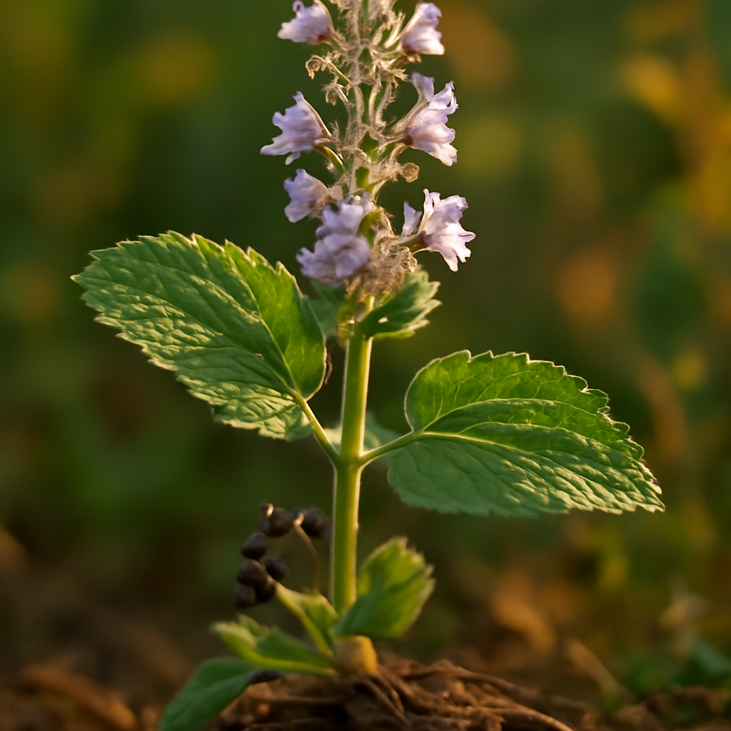 Catnip leaf & flower, c/s Organic - plant in natural habitat - Nayora Vital