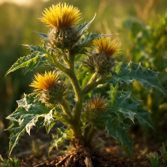 Blessed thistle, c/s - plant in natural habitat - Nayora Vital