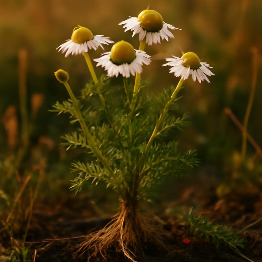 Chamomile, whole Organic - plant in natural habitat - Nayora Vital