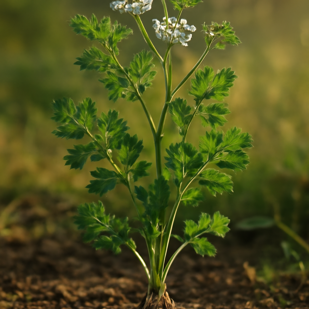 Cilantro, c/s Organic - plant in natural habitat - Nayora Vital